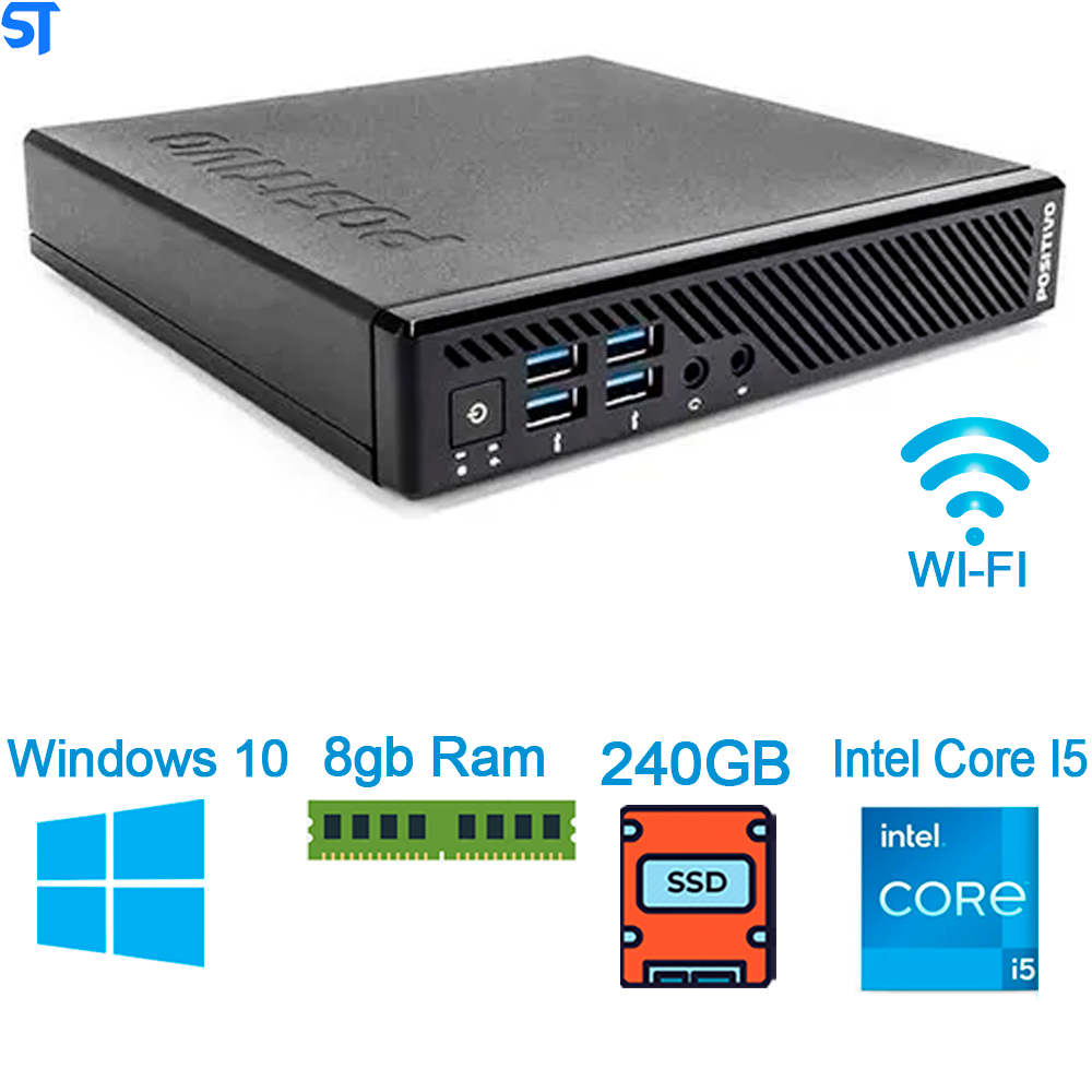 Mini Pc Positivo Master C600 Minipro I5 8gb SSD 240gb Wi-fi